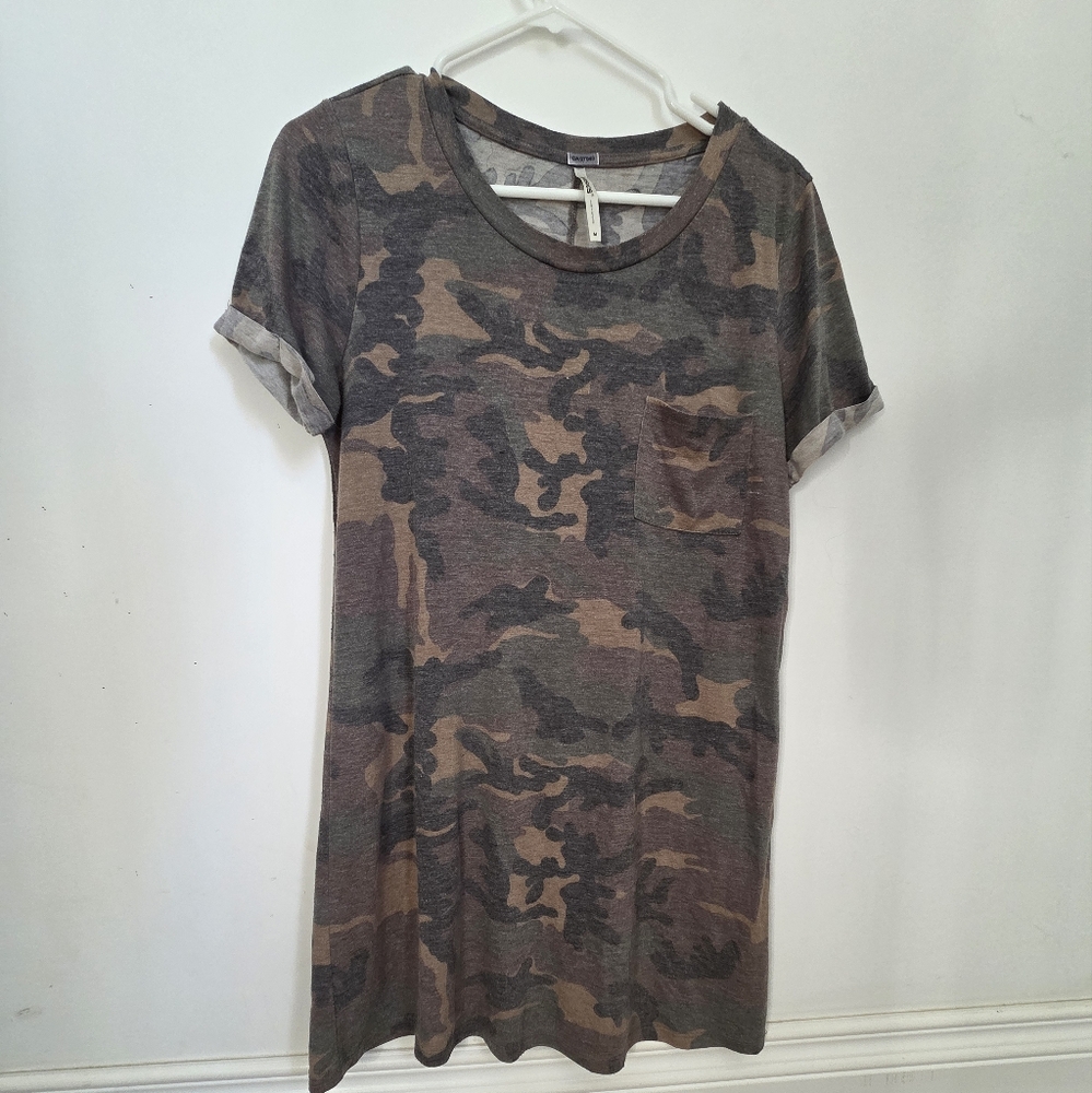 Camouflage T-Shirt Dress